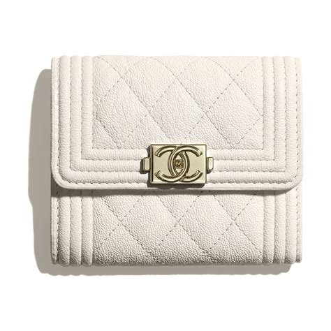 chanel white wallet|chanel wallet cost.